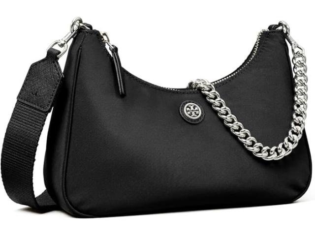 (取寄) トリーバーチ レディース バージニア ナイロン スモール ショルダー バッグ Tory Burch women Tory Burch Virginia Nylon Small Shoulder Bag Blackの通販は