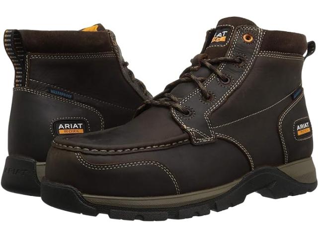 (取寄) アリアット メンズ エッジ LTE チャッカ ウォータープルーフ コンポジット トゥ Ariat men Ariat Edge LTE Chukka Waterproof Composite Toe Dark Brown