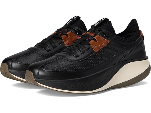 (取寄) コールハーン メンズ グランドプロ オール デイ レザー ランナー Cole Haan men Grandpro All Day Leather Runners Black/British Tan/Ivory