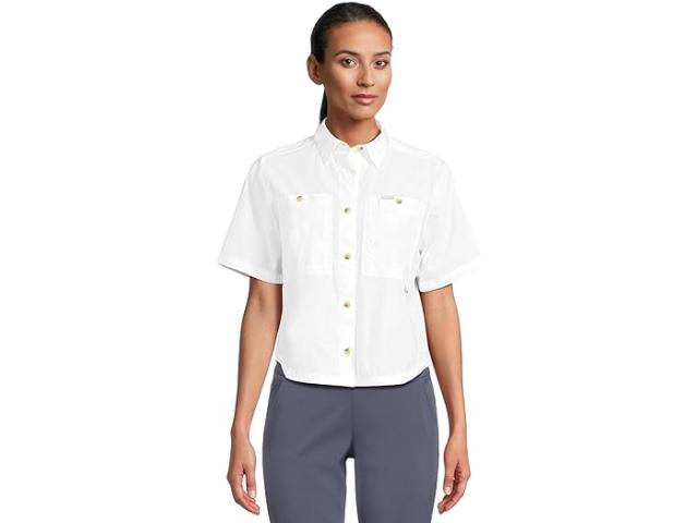 (取寄) コロンビア レディース ブレア フォールズ ウーブン ショート スリーブ Columbia women Brea Falls Woven Short Sleeve White