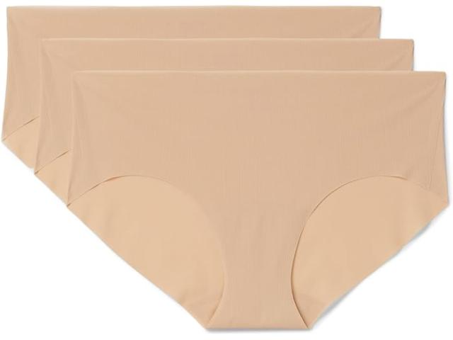 (取寄) コマンドー レディース インビジブル リブ ワン サイズ ビキニ 3-パック Commando women Invisible Rib One Size Bikini 3-Pack GP225 Beige