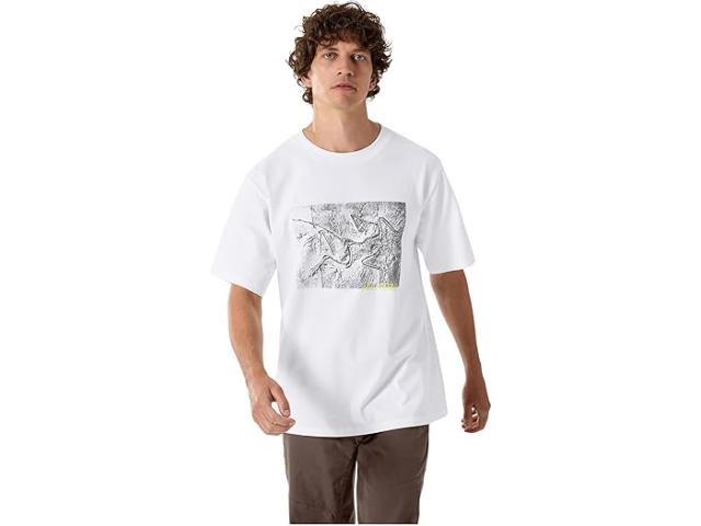 (取寄) アークテリクス メンズ クラッグ コットン ショート スリーブ Arc'teryx men Kragg Cotton Lithographica Short Sleeve White Light