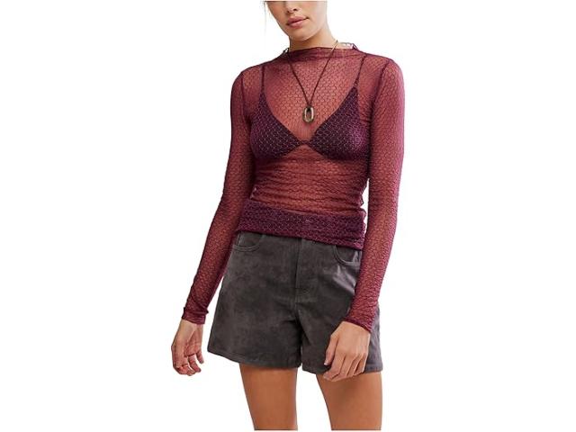 (取寄) フリーピープル レディース マインディング マイ ビジネス トップ Free People women Minding My Business Top Crushed Berry