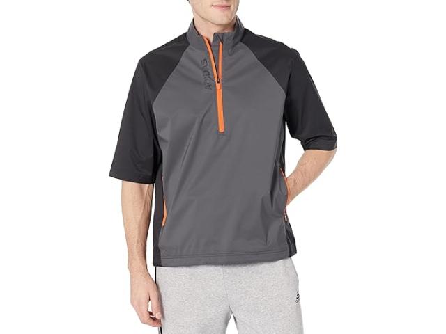 (取寄) アディダス ゴルフ メンズ プロビジョナル ショート スリーブ レイン ジャケット adidas Golf men Provisional Short Sleeve Rain Jacket Black