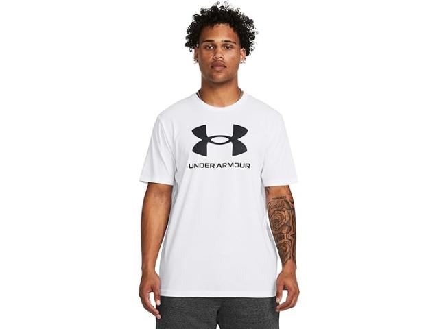 (取寄) アンダーアーマー メンズ スポーツスタイル ロゴ ショート スリーブ T-シャツ Under Armour men Sportstyle Logo Short Sleeve T-Shirt White/Blackの通販は