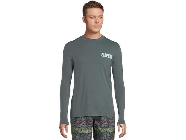 (取寄) クイックシルバー メンズ エブリデイ サーフ ティー ロング スリーブ サーフ ティー Quiksilver men Everyday Surf Tee Long Sleeve Surf Tee Granite Gray
