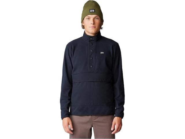 (取寄) マウンテンハードウェア メンズ マイクロチル スナップ プルオーバー Mountain Hardwear men Mountain Hardwear Microchill Snap Pullover Blackの通販は