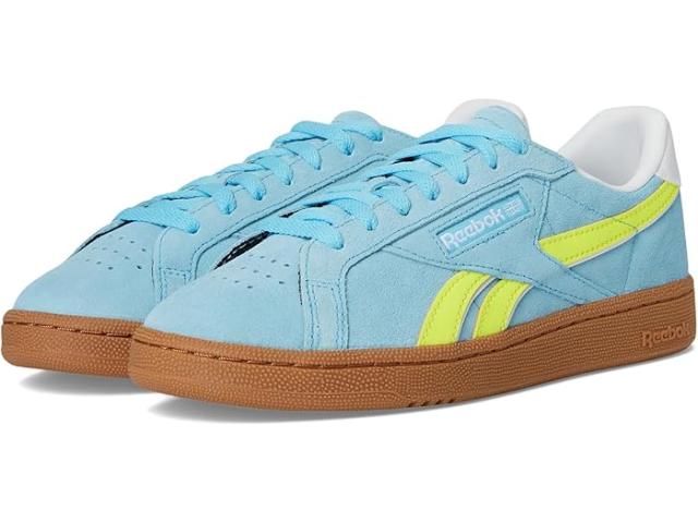 (取寄) リーボック ライフスタイル レディース クラブ シー グラウンズ UK Reebok Lifestyle women Club C Grounds UK Digital Blue/Solar Acid Yellow/Gum