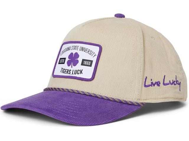 (取寄) ブラッククローバー LSU レガシー アジャスタブル スナップバック ハット Black Clover Lsu Legacy Adjustable Snapback Hat Natural/Purple/Corduory W Rope Hd Patch