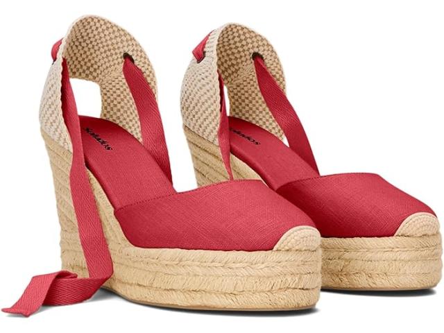 (取寄) ソルドス レディース プラットフォーム ウェッジ エスパドリーユ Soludos women Soludos Platform Wedge Espadrille Reef Red