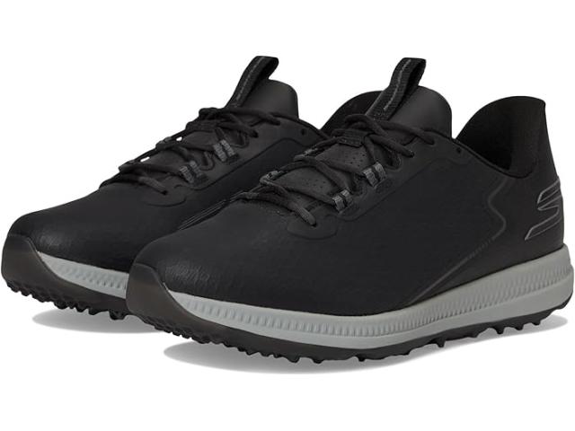 (取寄) スケッチャーズ ゴルフ メンズ エリート 6 スリップ-イン アーチフィット ゴルフ シューズ Skechers GO GOLF men Elite 6 Slip-In ArchFit Golf Shoe Black