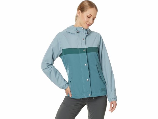 (取寄) エルエルビーン レディース マウンテン クラシック レイン ジャケット L.L.Bean women L.L.Bean Mountain Classic Rain Jacket Cadet Blue/Storm Tealの通販は