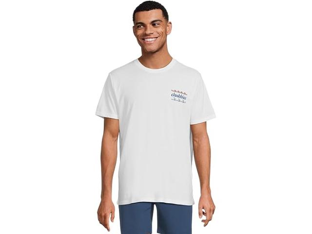 (取寄) チャビーズ メンズ ザ ロウ ロウ ロウ (ノン ポケット グラフィック Chubbies men The Row Row Row (Non Pocket Graphic T-shirt) White