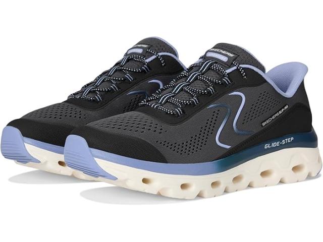(取寄) スケッチャーズ レディース グライド ステップ ソール ハンズ フリー スリップ-インス SKECHERS women Glide Step Sole Hands Free Slip-Ins Black/Blue