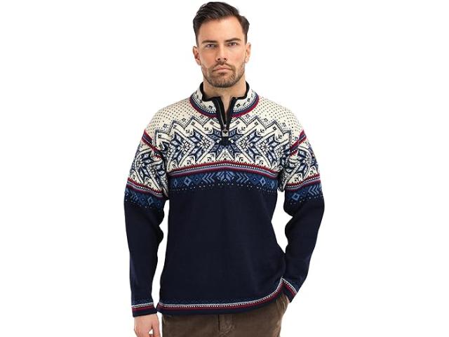 (取寄) ダーレオブノルウェー メンズ ヴェイル セーター Dale of Norway men Dale of Norway Vail Sweater Midnight Navy/Off-White/Red Rose