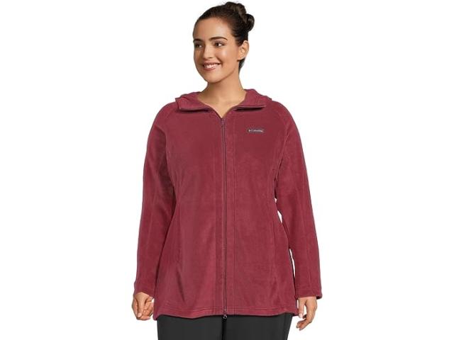 (取寄) コロンビア レディース プラス サイズ ベントン スプリングス リ ロング ブーディ Columbia women Plus Size Benton Springs II Long Hoodie Rich Wine 1