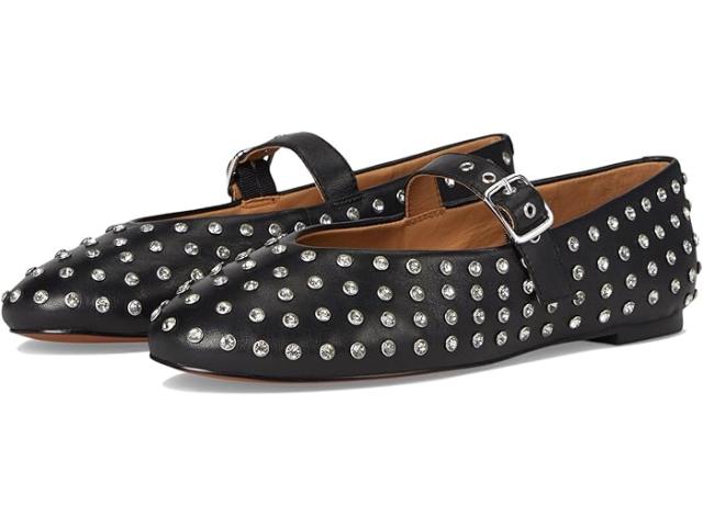 (取寄) メイドウェル レディース ヘラ グロメット メアリー ジーン フラッツ - ベゼル クリス Madewell women Hera Grommet Mary Jane Flat - Bezel Crys True Black