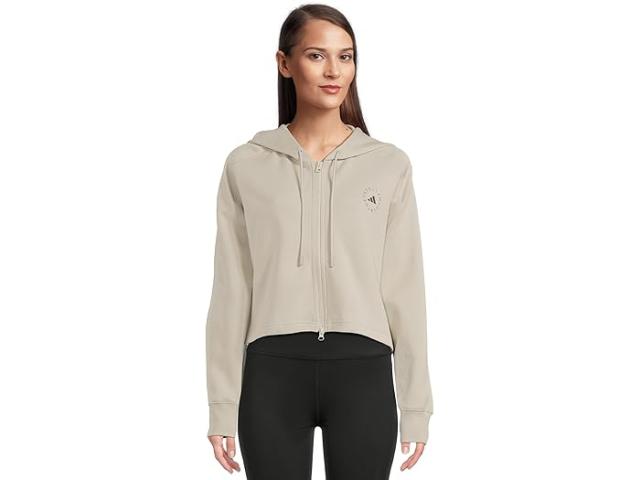 (取寄) アディダス バイ ステラマッカートニー レディース スポーツウェア クロップド ブーディ adidas by Stella McCartney women Sportswear Cropped Hoodie JX6781 Willow Grey