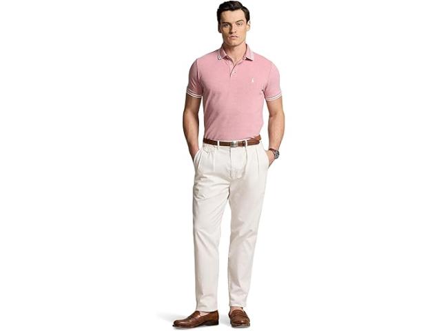 (取寄) ラルフローレン メンズ クラシック フィット ストレッチ メッシュ ポロ シャツ Polo Ralph Lauren men Polo Ralph Lauren Classic Fit Stretch Mesh Polo Shirt Adirondack Berry/Whiteの通販は