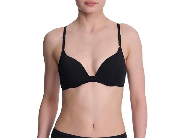(取寄) ナトリ レディース ブリス コットン コンバーチブル Tシャツ ブラ Natori women Bliss Cotton Convertible T-Shirt Bra Black