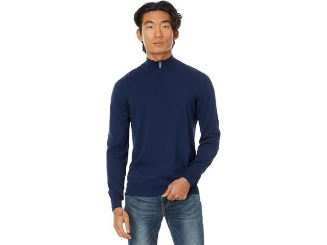 (取寄) ファリティ メンズ ムーブメント 1/4 ジップ セーター Faherty men Faherty Movement 1/4 Zip Sweater Marine Navy Heatherの通販は