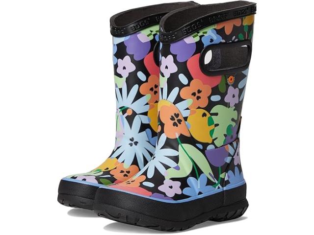 (取寄) ボグス キッズ キッズ レインブーツ オーバーラップ フラワー (トドラー/リトル キッド/ビッグ キッド) Bogs Kids kids Rainboot Overlap Flowers (Toddler/Little Kid/Big Kid) Black Multiの通販は