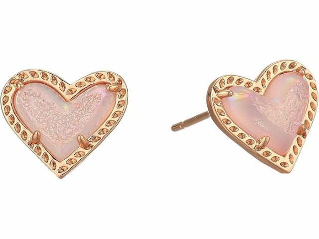 (取寄) ケンドラスコット レディース アリ ハート スタッズ イヤリングス Kendra Scott women Ari Heart Stud Earrings Rose Gold/Pink Drusyの通販は