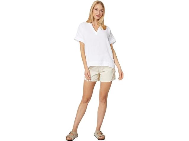(取寄) エルエルビーン レディース クラウド ガーゼ シャツ ショート スリーブ L.L.Bean women L.L.Bean Cloud Gauze Shirt Short Sleeve White
