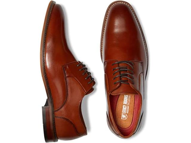 (取寄) ステイシー アダムス メンズ マールトン プレーン トゥ オックスフォード Stacy Adams men  Marlton Plain Toe Oxford Cognac
