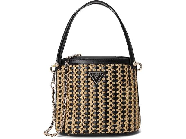 (取寄) ゲス レディース アタリア クロスボディ バケット GUESS women Atalia Crossbody Bucket Natural/Black