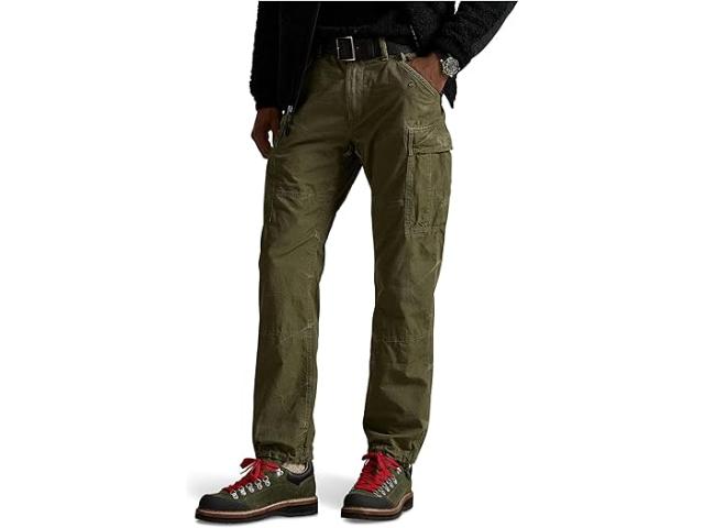 (取寄) ラルフローレン メンズ クラシック フィット キャンバス カーゴ パンツ Polo Ralph Lauren men Classic Fit Canvas Cargo Pants Outdoors Olive