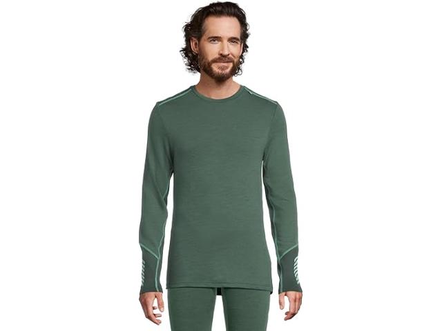 (取寄) ヘリーハンセン メンズ リファ メリノ ミッドウエイト クルー Helly Hansen men Lifa Merino Midweight Crew Green