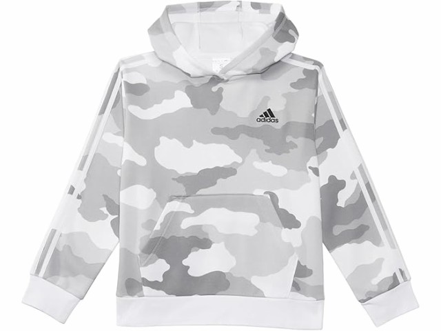 (取寄) アディダス キッズ ボーイズ AOP フランス カモ フーデット プルオーバー (ビッグ キッズ) adidas Kids boys adidas Kids Aop France Camo Hooded Pullover (Big Kids) Whiteの通販は