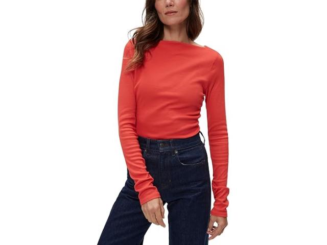 (取寄) マイケル スターズ レディース クラーク ナイフ ネック ルーシュド ティー Michael Stars women Michael Stars Clarke Knife Neck Ruched Tee Cherryの通販は