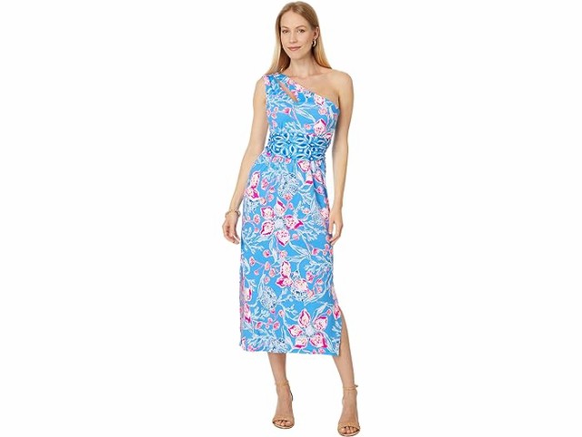 (取寄) リリー ピュリッツァー レディース ヘリナ ワン ショルダー ミディ Lilly Pulitzer women Lilly Pulitzer Helina One Shoulder Midi Multi Bahamian Rhapsody Swim Engineered Knit Dressの通販は