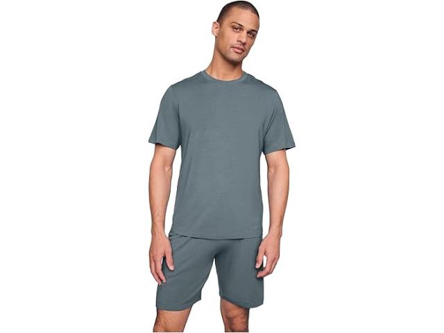 (取寄) エバージェイ メンズ ヘンリー ショーツ Pj セット Eberjey men Henry Shorts Pj Set Stone Blue