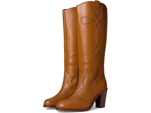 (取寄) フライ レディース コリーン トール デコ ステッチ Frye women Corinne Tall Deco Stitch Caramel