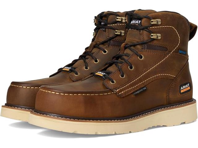 (取寄) アリアット メンズ リーバー ウェッジ モック トゥ 6 ウォータープルーフ コンポジット トゥ ワーク ブーツ Ariat men Rebar Wedge Moc Toe 6