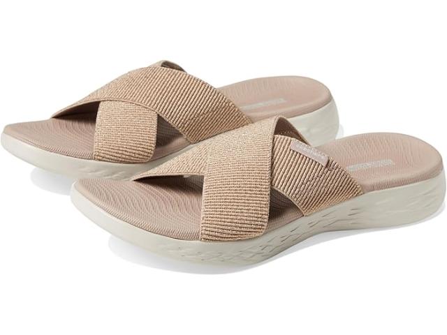 (取寄) スケッチャーズ レディース オン-ザ-ゴー 600 - グリスニング SKECHERS women On-The-Go 600 - Glistening Rose Gold