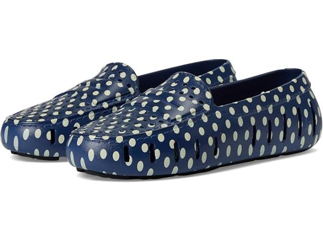 (取寄) フローファ レディース ポッシュ ドライバ プリント Floafers women Posh D Print Navy Dots/Black