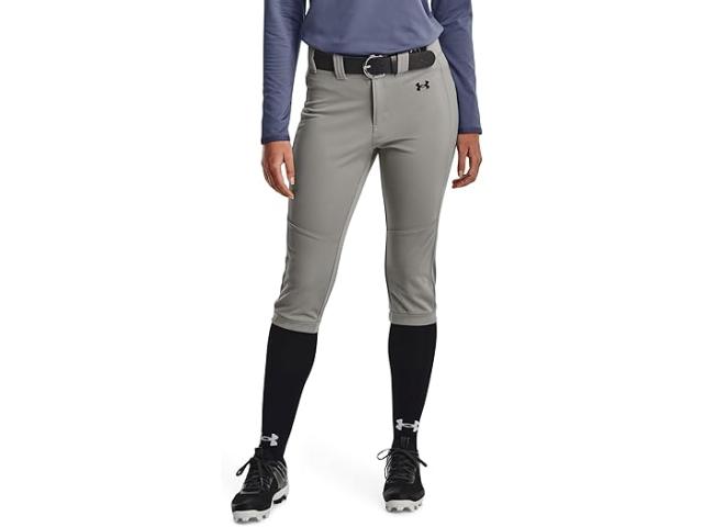 (取寄) アンダーアーマー レディース ユーティリティ ソフトボール パンツ 22 Under Armour women Utility Softball Pants 22 Baseball Gray/Black