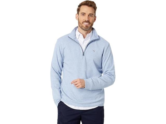(取寄) ヴィンヤードヴァインズ メンズ ソルトウォーター 1/4 ジップ Vineyard Vines men Saltwater 1/4 Zip Jake Blue