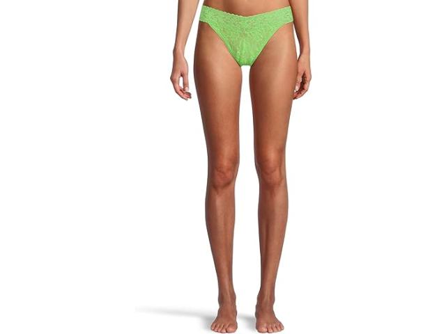 (取寄) ハンキー パンキー レディース シグニチャー レース オリジナル ライズ トング Hanky Panky women Signature Lace Original Rise Thong Lucky Me Green