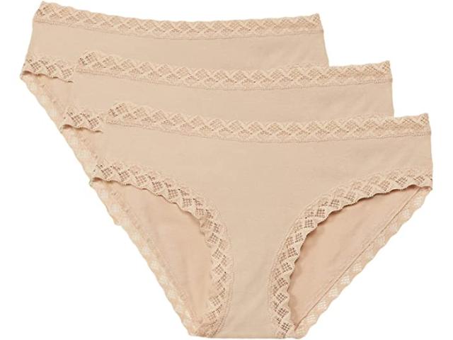(取寄) ナトリ レディース ブリス コットン ガール ブリーフ 3-パック Natori women  Bliss Cotton Girl Brief 3-Pack Caf/Caf/Cafe