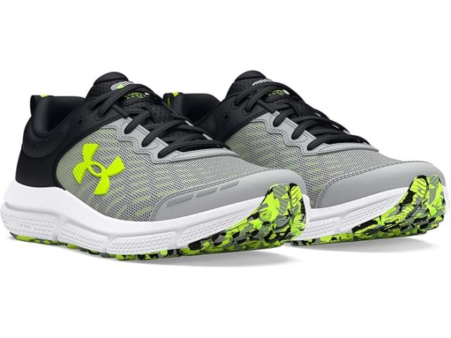 (取寄) アンダーアーマー キッズ ボーイズ アサート 10 スニーカー (ビッグ キッド) Under Armour Kids boys Under Armour Kids Assert 10 Sneakers (Big Kid) Mod Gray/Black/High-Vis Yellowの通販は 15,470円