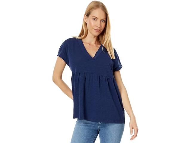 (取寄) ボビ ロサンゼルス レディース V-ネック ショート スリーブ ティア トップ bobi Los Angeles women V-Neck Short Sleeve Tier Top Inkの通販は 19,270円