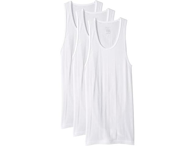 (取寄) 2XIST メンズ 3-パック エッセンシャル アスレチック タンク トップ 2(X)IST men 2(X)IST 3-Pack Essential Athletic Tank Top White New Logo