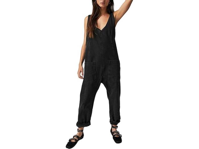(取寄) フリーピープル レディース ハイ ローラー ジャンプスーツ Free People women Free People High Roller Jumpsuit Mineral Blackの通販は 31,340円