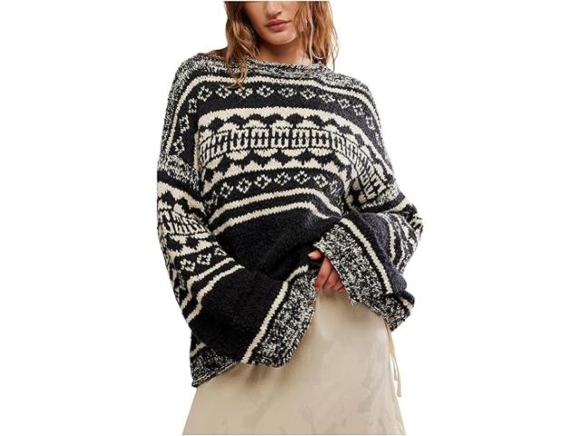 (取寄) フリーピープル レディース ダニー パターン セーター Free People women Dani Pattern Sweater Black Combo