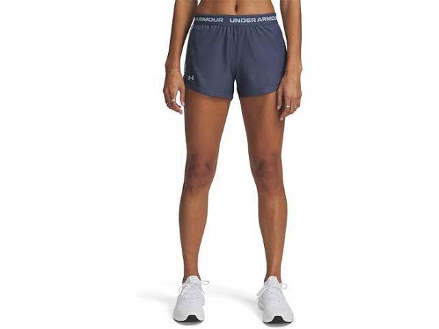 (取寄) アンダーアーマー レディース テック プレイ アップ ショーツ Under Armour women Tech Play Up Shorts Downpour Gray/Harbor Blue